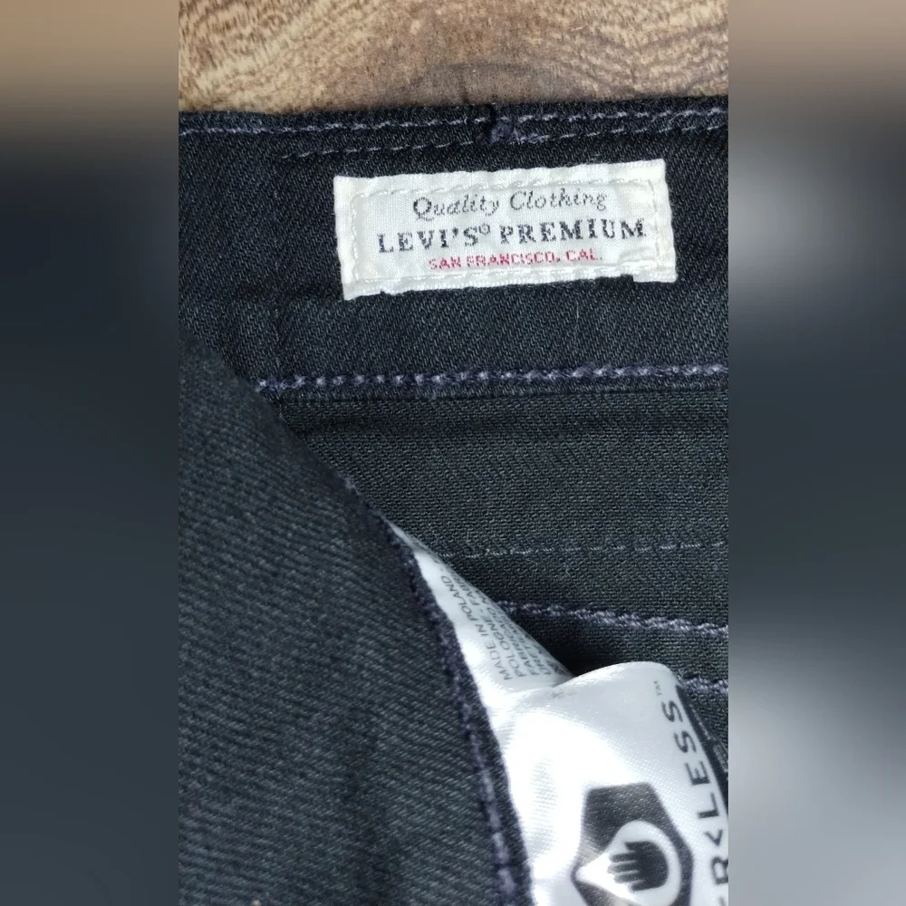 Levis Black Denim Jeans Size (38X32)